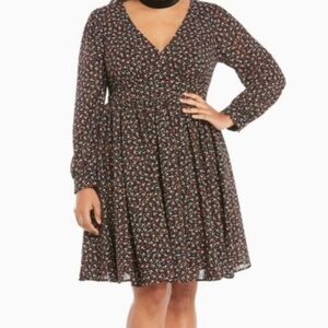 Torrid Floral Black Dress